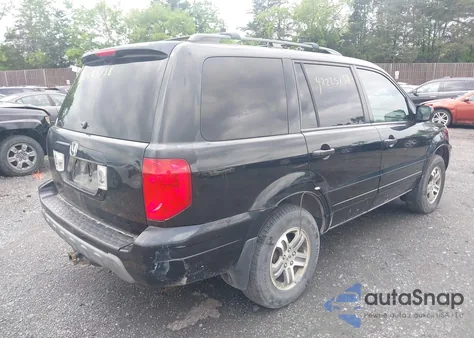 2004 Honda Pilot Ex-L from USA, damaged, VIN 2HKYF18554H540833
